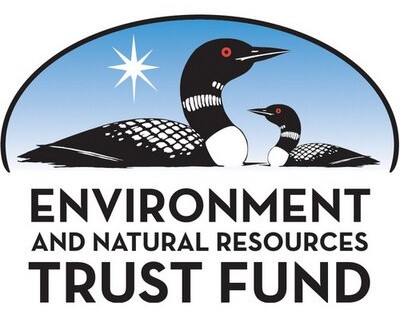 2 loons and black text that reads Environment and Natural Resources Trust Fund