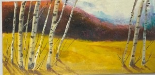 Painted landscape by Instructor Olesya Podshivaylova