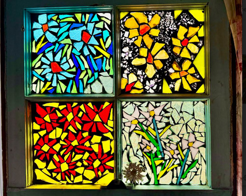Stained glass window by Instructor Wendy Andersen