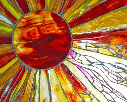 Stained glass window by Instructor Wendy Andersen