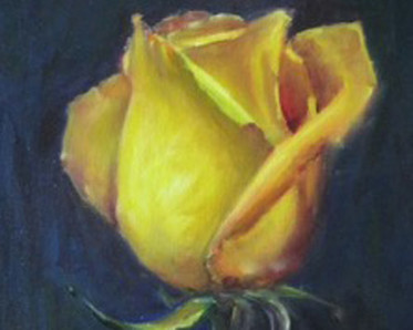 Painted rose by Instructor Olesya Podshivaylova