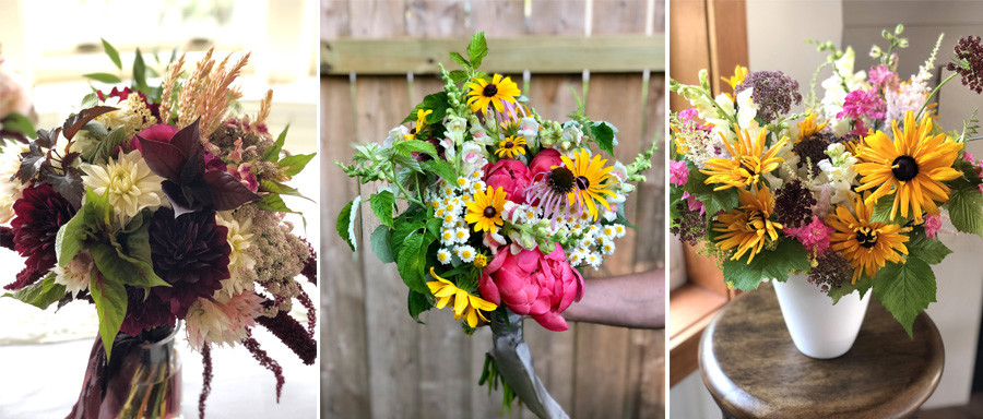 Summer floral bouquets by Instructor Susan Snegosky