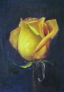 Painted rose by Instructor Olesya Podshivaylova